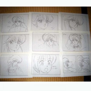 Setting Orange Road sketches