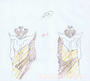 Getter Robo Go set of sketches