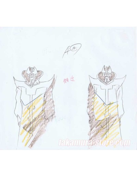 Getter Robo Go lot de crayonnés