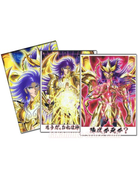 Saint Seiya set of 2 doujinshis +1exclusive illustration