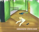 City Hunter anime cel+bakcground+layout+envelop+time sheet