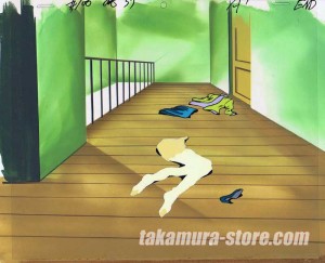 City Hunter anime cel+bakcground+layout+envelop+time sheet