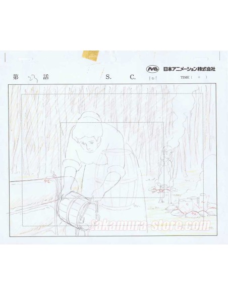 Flo et les Robinson Suisses crayonné