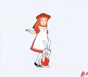 Alice in wonderland anime cel