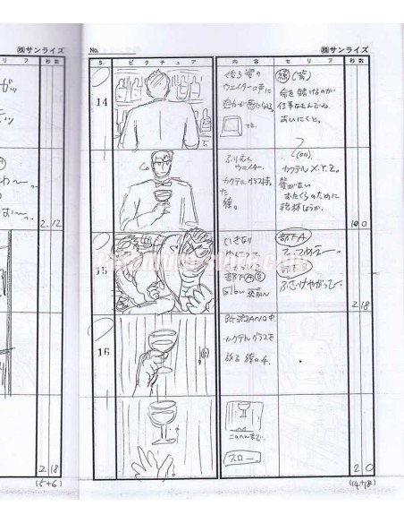 Nicky Larson Storyboard