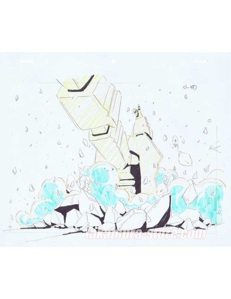 Machine Robo Chronos no Gyakushuu set of sketches