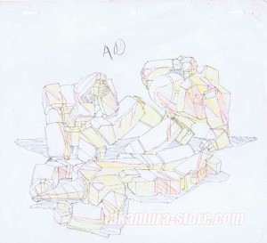 Machine Robo Chronos no Gyakushuu set of sketches