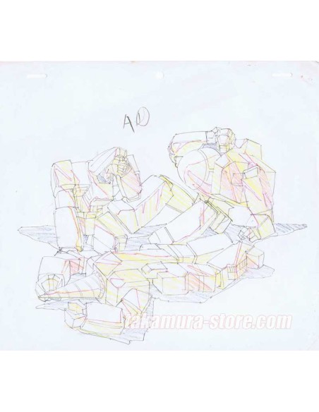 Machine Robo Chronos no Gyakushuu set of sketches