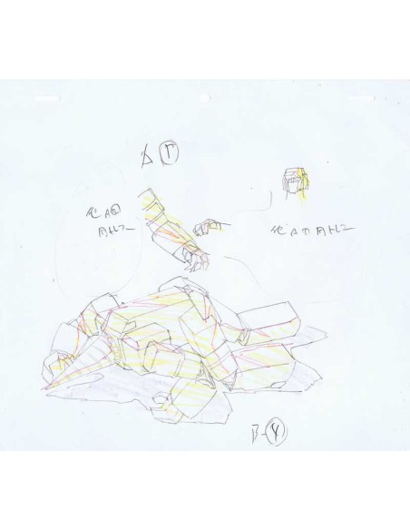 Machine Robo Chronos no Gyakushuu set of sketches