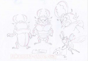 Hacou I'abeille model sheet original