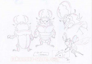 Hacou I'abeille model sheet original
