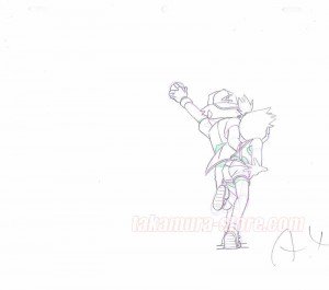 Pokemon/Pocket Monster set of 2 original sketches
