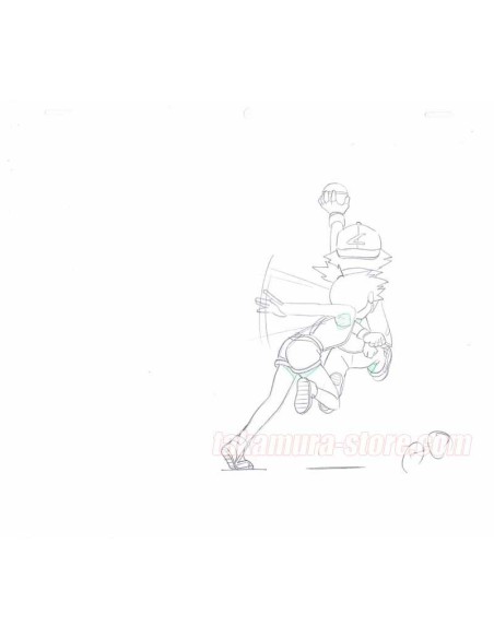 Pokemon/Pocket Monster lot de 2 crayonnés originaux