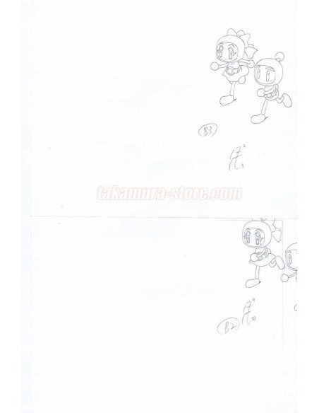 Bomber Man set of sketches