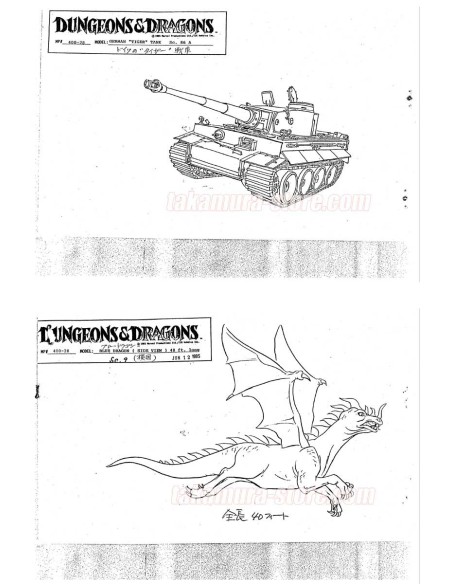 Dungeons & Dragons model sheets