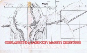 Dangaio lot de 2 crayonnés originaux