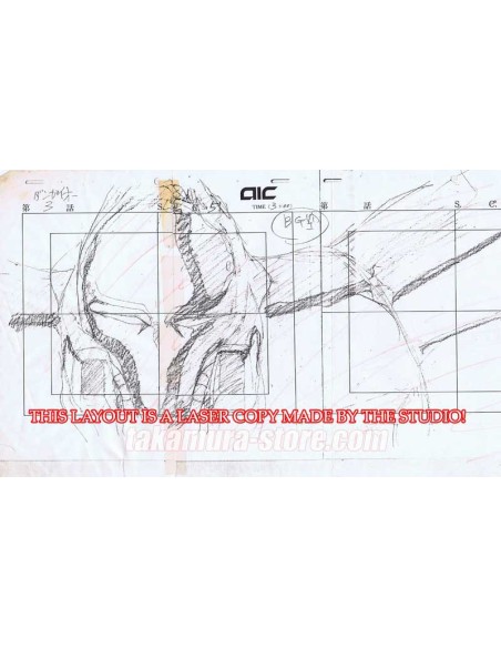 Dangaio lot de 2 crayonnés originaux