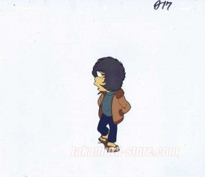 Captain Harlock anime cel