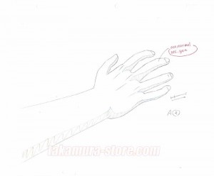 Naruto lot de 10 crayonnés originaux