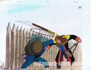 Treasure Island anime cel