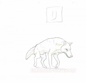Wolf's Rain set of 2 sketches
