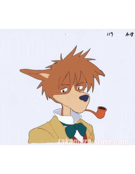 Sherlock Holmes anime cel