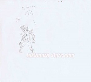 Saint Seiya/chevaliers du zodiac lot de 2 crayonnés