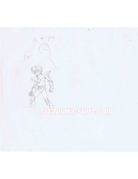 Saint Seiya/chevaliers du zodiac lot de 2 crayonnés