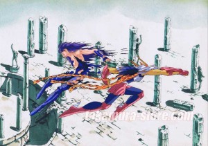 Saint Seiya anime cel