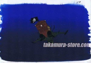 Captain Harlock anime cel