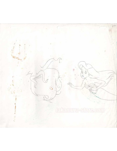 Ariella la petite sirene_002 Disney anime cel