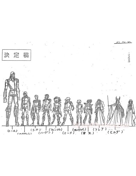 Saint Seiya Asgard Model Sheets