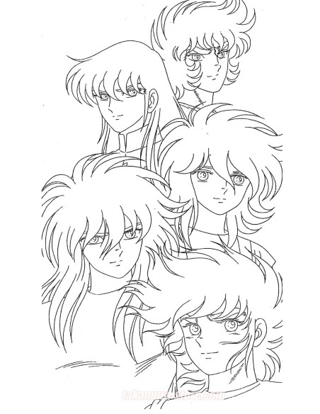 Model sheets Saint Seiya Araki/Himeno set 1