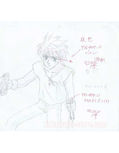 Vision of Tenku Escaflowne crayonné