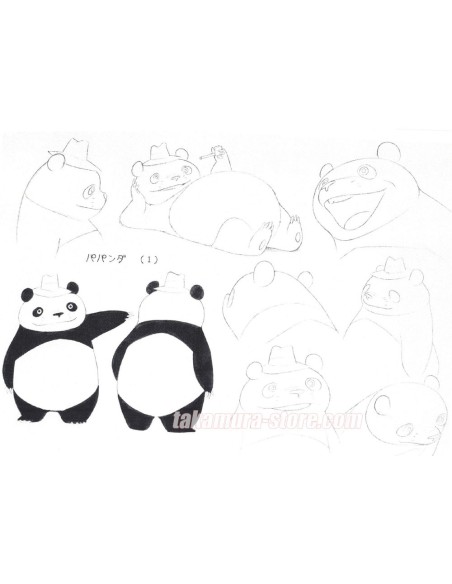 Panda Petit Panda Model Sheets