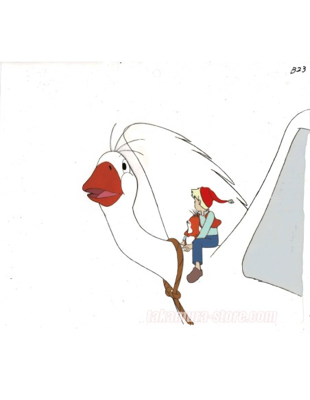 Nils Holgersson anime cel