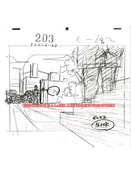 Dragon Ball Z set of original sketches