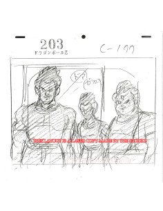 Dragon Ball Z set of original sketches 2