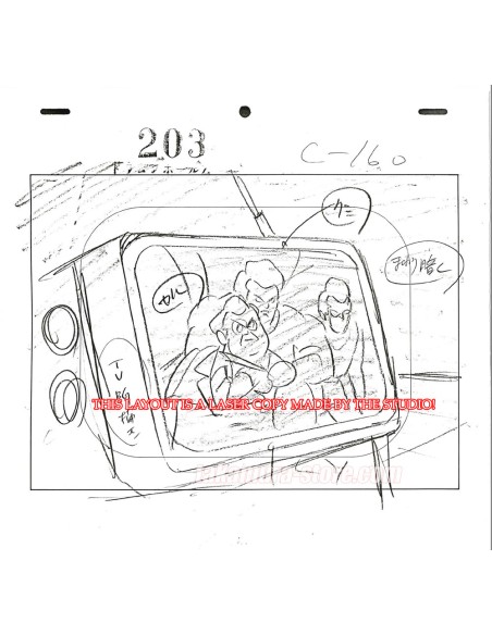 Dragon Ball Z set of original sketches