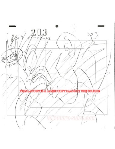 Dragon Ball Z lot de crayonnés originaux