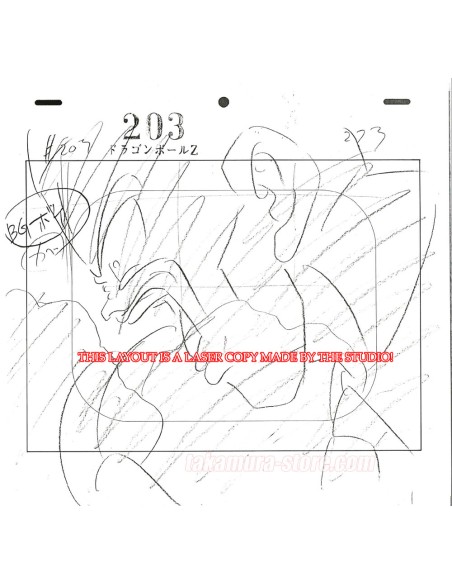 Dragon Ball Z set of original sketches
