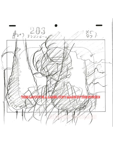 Dragon Ball Z lot de crayonnés originaux