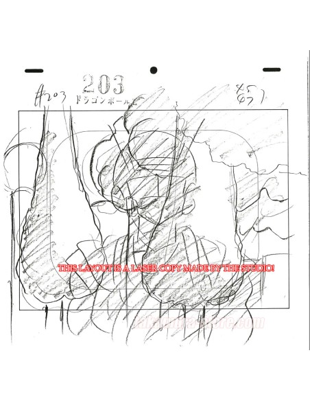 Dragon Ball Z set of original sketches