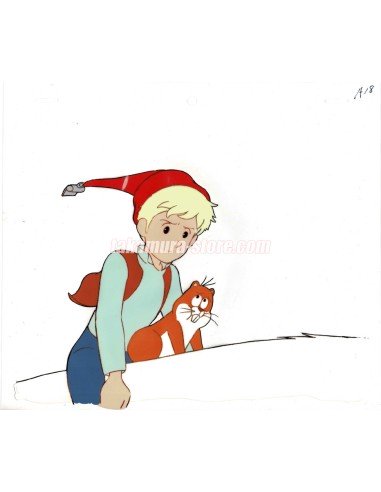 Nils Holgersson anime cel