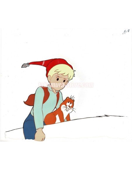 Nils Holgersson anime cel