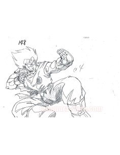 Dragon Ball Z Goku Fighting Sketches