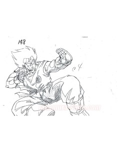 Dragon Ball Z Goku Fighting Sketches