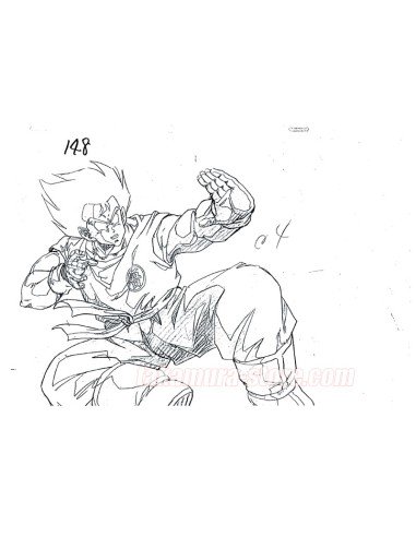 Dragon Ball Z Goku Fighting Sketches