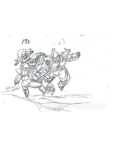 Dragon Ball Z Goku Fighting Sketches
