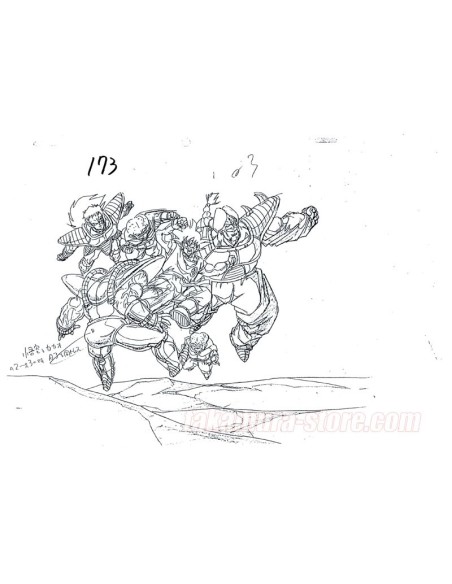 Dragon Ball Z Goku Fighting Sketches